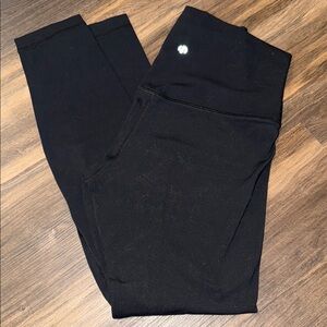 Black High-Waist Performance Leggings